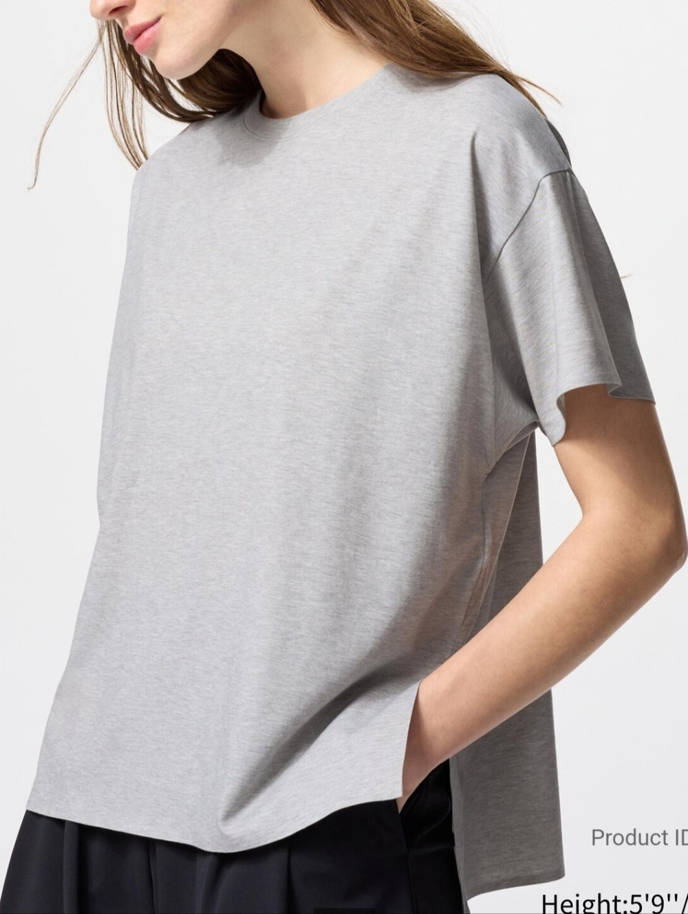 Uniqlo AIRism Relaxed T Shirt Bundle Grey & Black